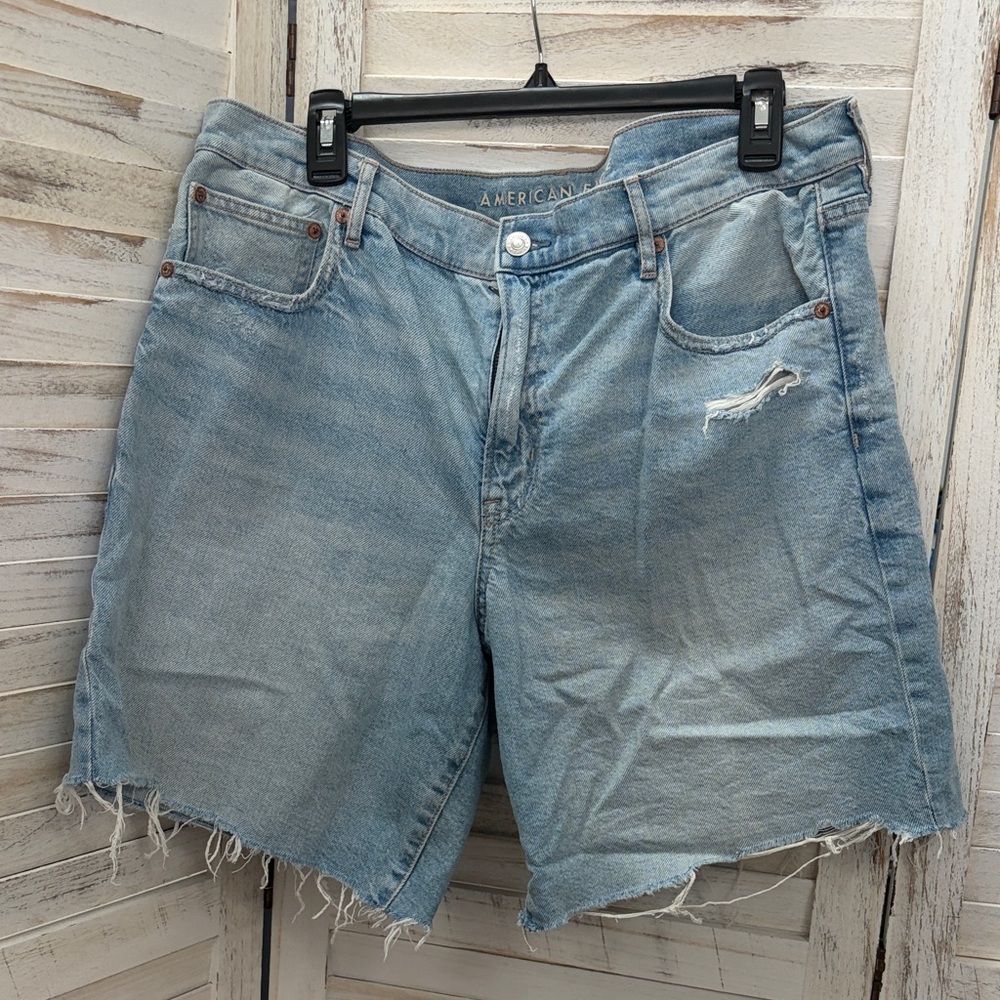 American Eagle Wide Denim Perfect Bermuda Shorts